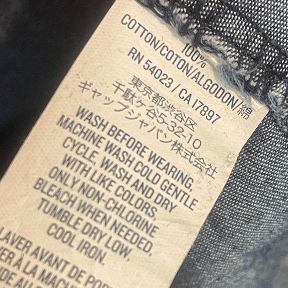 Old Navy Denim Long-Sleeve Top Size XS - Picture 4 of 7